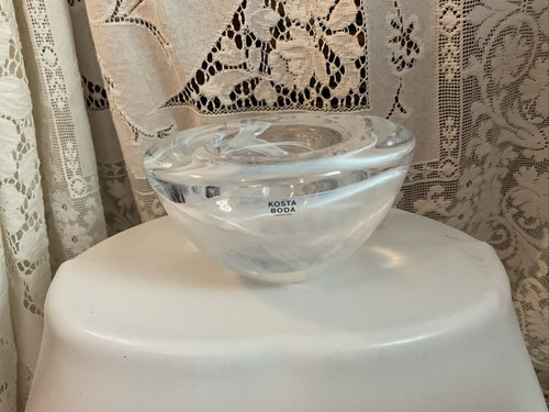 Kosta Boda Votive Candle Holder - Swedish White Crystal - Picture 2 of 9