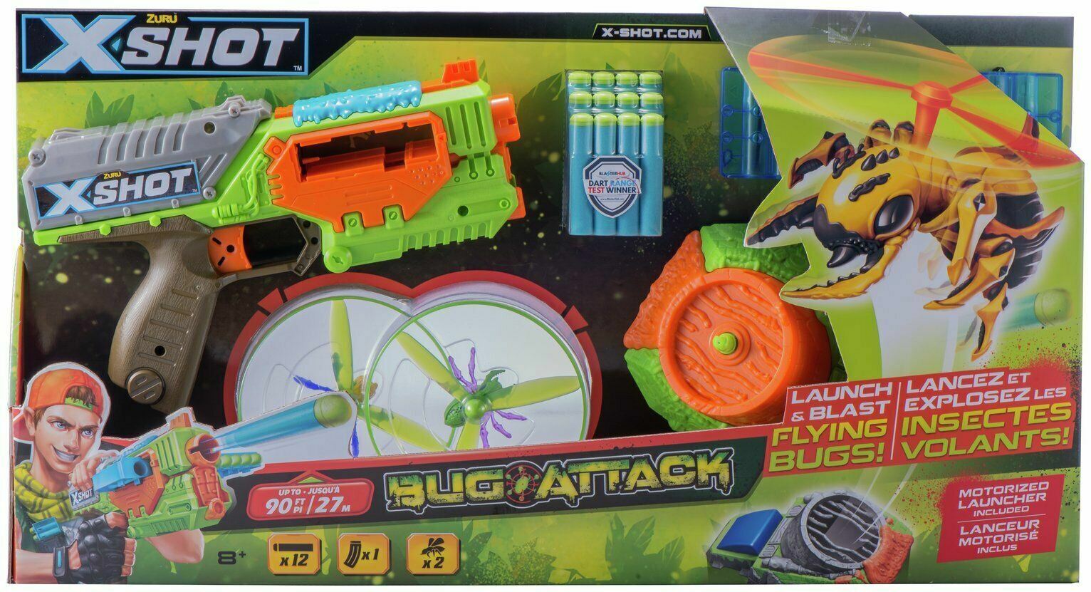 nerf flying bug attack