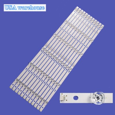 12Pcs LED Backlight Bars For TCL65D06-ZC23AG-04 65HR330M06A7 V0 65R80 TV-65UHD4K