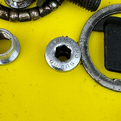 Lot De 5 Entretoises Vintage 6 Mm Pour Pédalier - Ancien
