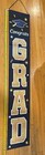 NEW! Graduation Banner Vertical Black & Gold Lettering 72"x12" Congrats Grad! — photo 2