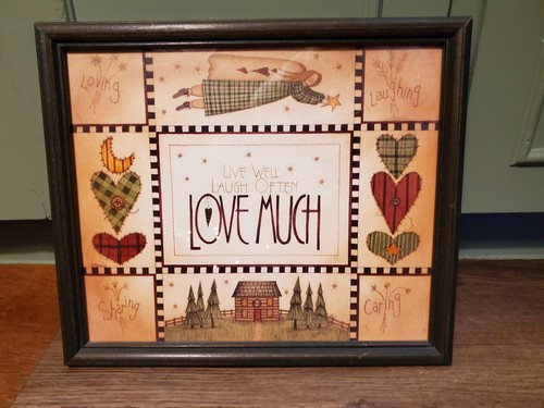 CVHOMEDECO. Set Di 3 Scatole Nido In Cartone Vintage - Live Well, Laugh Often, Love Much, Grandi 22,9 Cm - 3