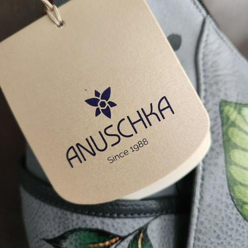 Anna by Anuschka Large Side Pockets Hobo Garden of Eden Floral Shoulder Bag NEW - Picture 6 of 22