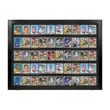 PENNZONI Sports Card Display Case, Holds 50 Ungraded Sports & Playing Cards