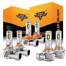 Auxbeam 9005 H11 9145 Combo Led Headlight High Low Beam Fog Light Bulbs White 6x Auxbeam 9005 H11 9145 Combo Led Headlight High Low Beam Fog Light Bulbs White 6x