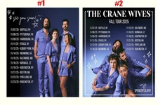 The Crane Wives Fall Tour 2025 Poster Concert Music Band Wall Art Print Nofame