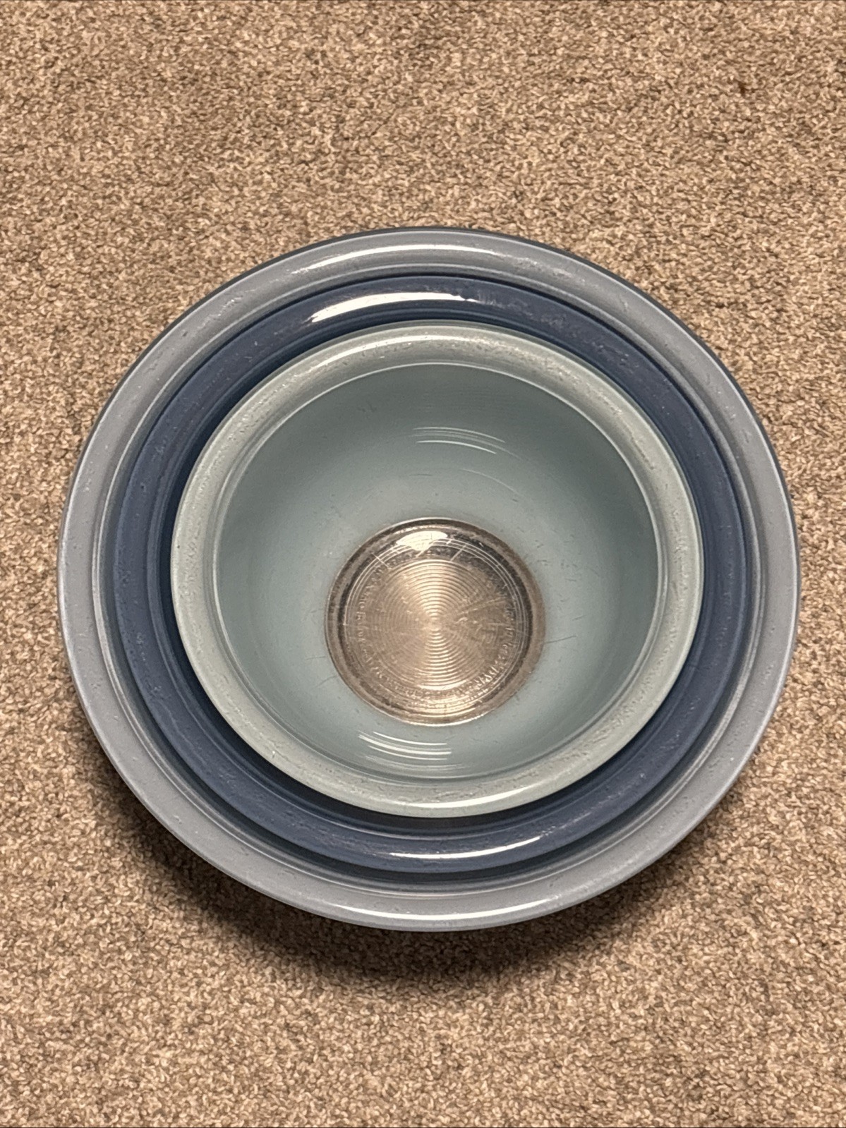 Vintage Pyrex Moody Blue Nesting Bowl Set of 3 (325/323/322)