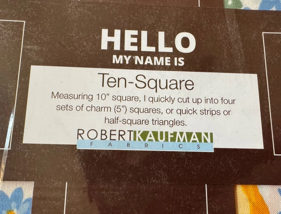 Pastel de capa Robert Kaufman "Sunshine Garden" (42) cuadrados de 10 pulgadas** Foto 2 de 4