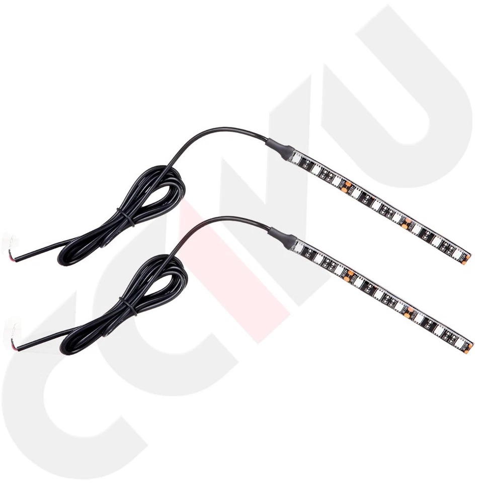 2X Kit Tira Flexible LED Control Remoto Inalámbrico RGB DC12 V Luz Motocicleta Para Honda Foto 2 de 4