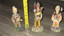 Vintage Indian Figure Lot Of 3 Supports Charity