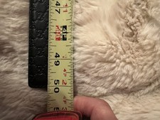 Gucci Black Quilted GG Leather Belt - Engraved Silver Buckle