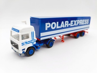 Herpa 1:87 H0 Volvo F12 Koffer LKW Modellauto Blau Polar Express 807227