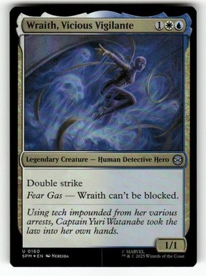 Wraith, Vicious Vigilante 160 Marvel's Spider-Man Magic: The Gathering Foil NM