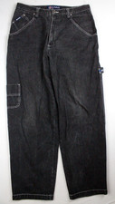 Vintage Y2K Karl Kani Wide Leg Baggy Fit Carpenter Jeans Measures 36x33 Black