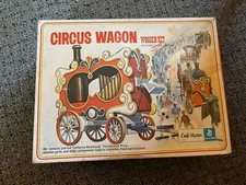 1971 Craft Master General Mills Circus Wagon Wooden Model Kit Unnasembled