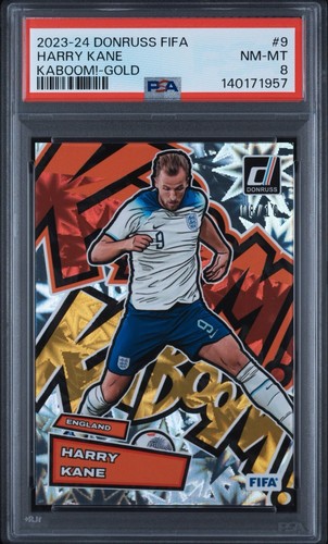 Harry Kane [Gold] #9 2023 Panini Donruss Kaboom card