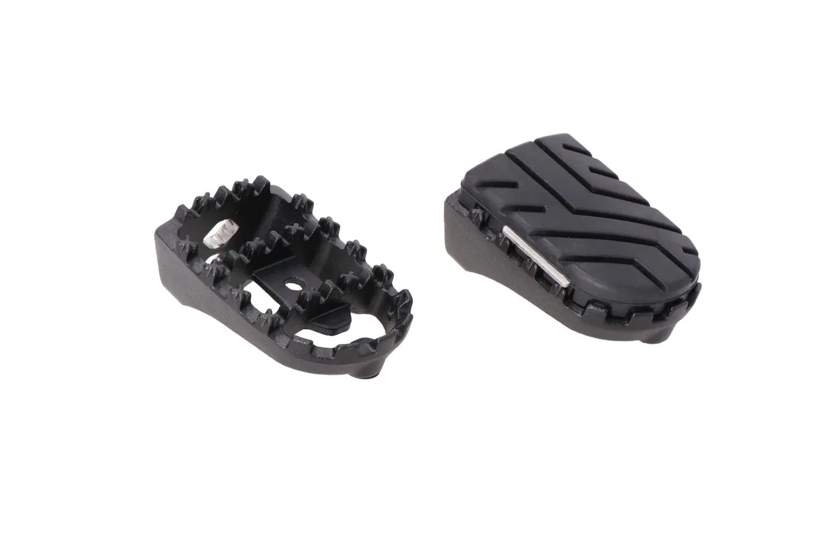 Poggiapiedi Anteriore In Alluminio Nero Per Suzuki DL650 V-Strom 2004-2012 (Coppia)