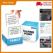 Portable Family Talk Cards - 200 Questions & Topics for Meaningful Conversations