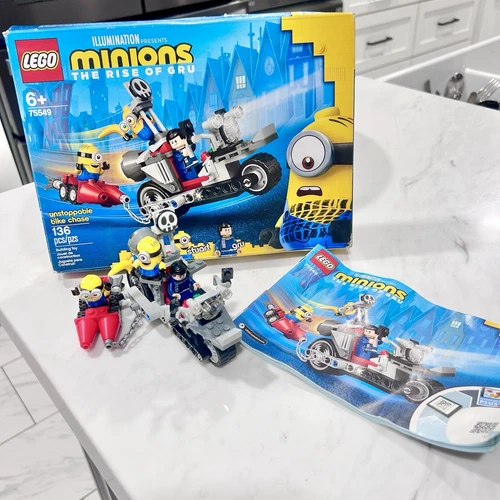 Retired LEGO Minions: Unstoppable Bike Chase (75549) COMPLETE W/ Box & Manual!