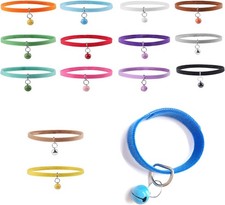 15Pcs Kitten Collar W/ Bell Puppy Collars Newborn Teacup Dog Small Pet Extra