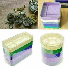 5-Layer Watch Parts Storage Box Movements Spares Component Container Dustproof