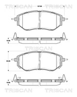 Triscan Bremsbelagsatz Scheibenbremse 8110 68182 FüR Outback Levorg Tribeca BS 6