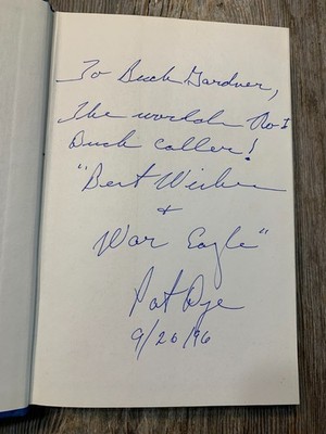 SIGNED - IN THE ARENA by PAT DYE with John Logue (1992, Hardcover)