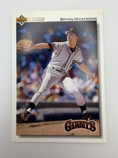 #667 Bryan Hickerson [Rookie] Giants 1992 Upper Deck Baseball Card NM. rookie card picture