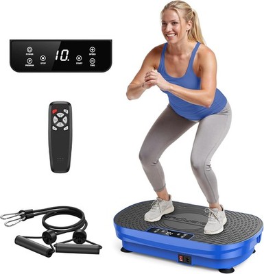 FEIERDUN Vibrationsplatte Heimtrainer, 150 kg Tragkraft Vibrationsplatte für Ly
