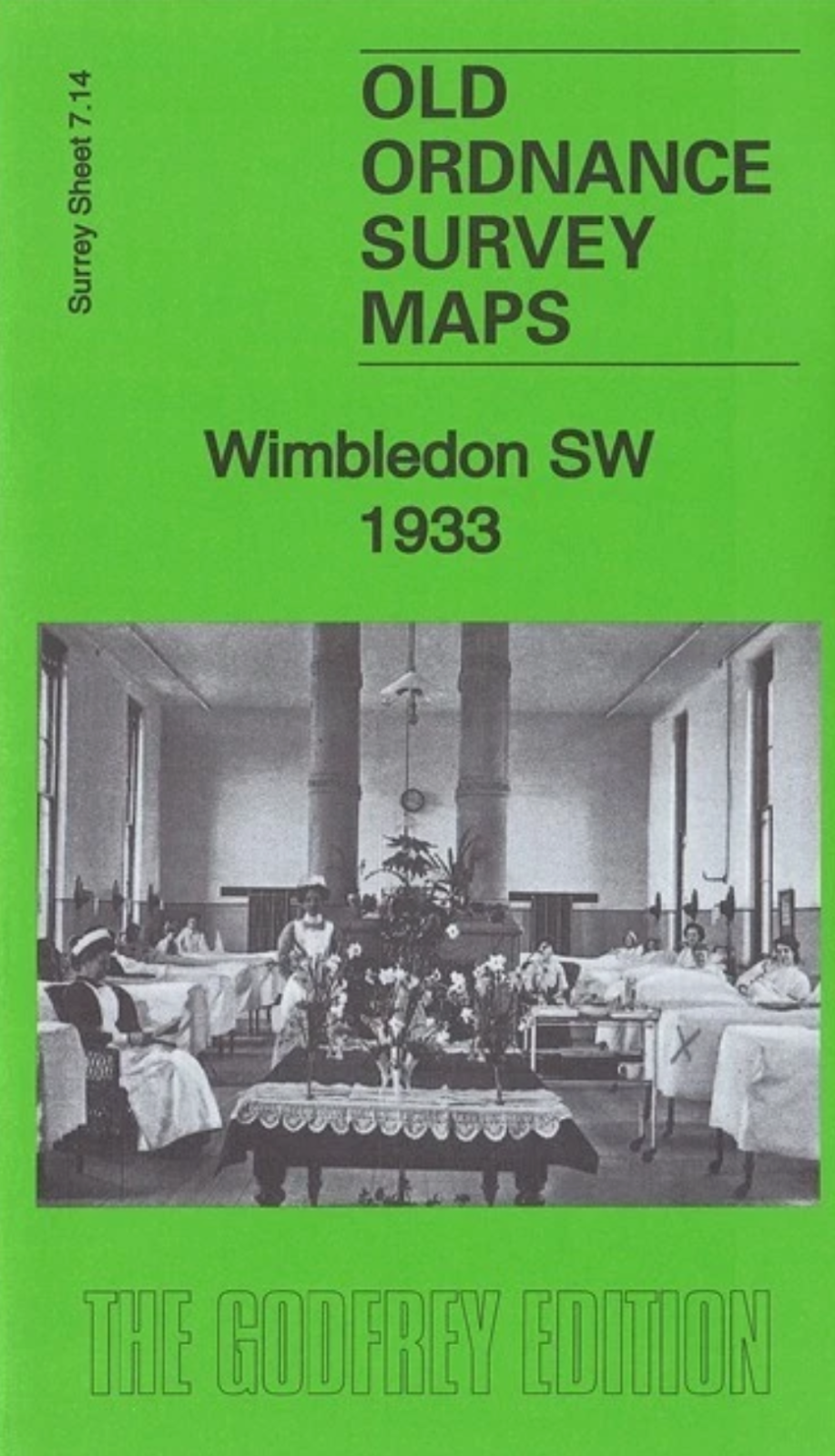 MAP OF Wimbledon SW 1933 Surrey Sheet 7.14 by Richard Oliver NEW