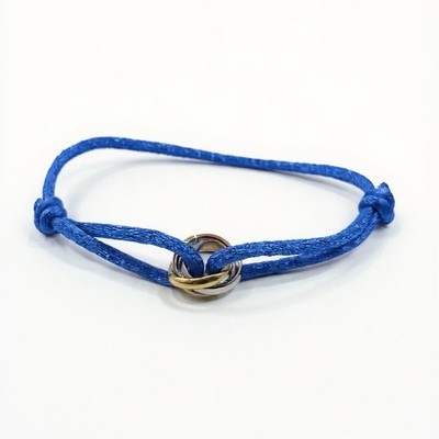 Trinity Bracelet Blau Armband Edelstahl Unisex Gold Silber Roségold Schmuck