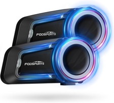 FX7 10 Riders Mesh Motorcycle Bluetooth Headset, Dual Chips V5.4 Helmet Bluetoot