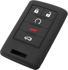 Silicone Key Fob Cover Fit for ATS CTS DTS Escalade ESV SRX STS XTS Corvette