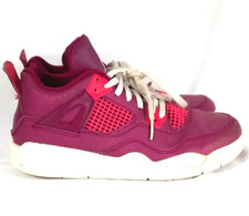 Nike Air Jordan Retro 4 Youth taglia 3Y True Berry Rush rosa bianco BQ7671-661