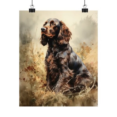 Field Spaniel Dog Art Print, Dog Wall Art, Animal Art Print, Animal Art Poster