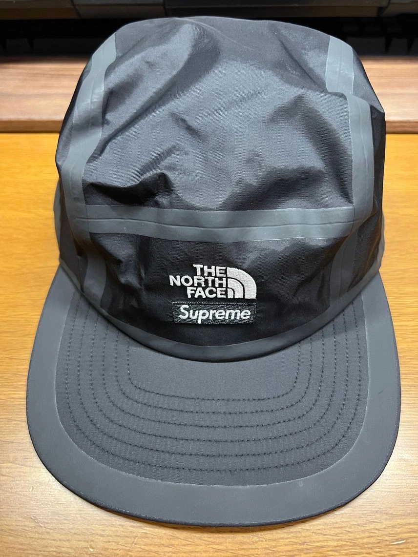 Casquette de camp noire taille F Supreme / The North Face Summit Series ruban adhésif extérieur couture