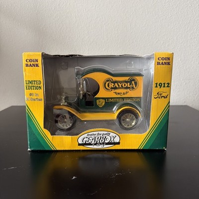 Crayola 1912 Ford Delivery Car Coin Bank Limited Edition #3 In Series Goodyear