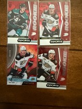 4 Card Anaheim Ducks Synergy Rookie Lot! Terry #'d, Steel, Lundestrom, Comtois
