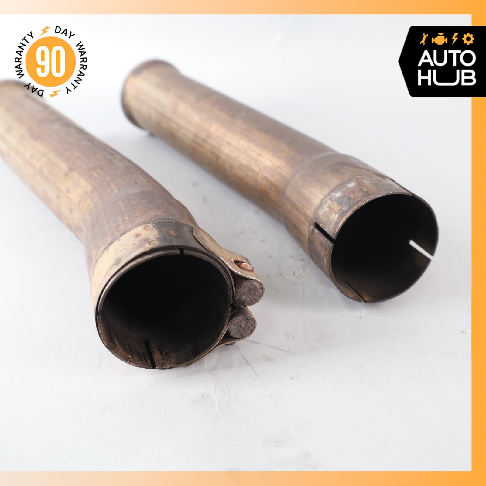 00-04 Aston Martin DB7 Vantage Left & Right Side Exhaust Pipe Set OEM 35k