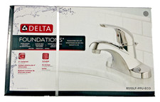 Delta Single Handle 4" Centerset CHROME Bathroom Faucet - B510LF-PPU-ECO NEW 