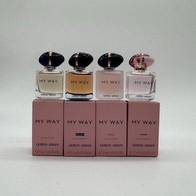 4PC Giorgio Armani My Way Minis (EDP,Intense,Floral,Nectar) New In Boxes