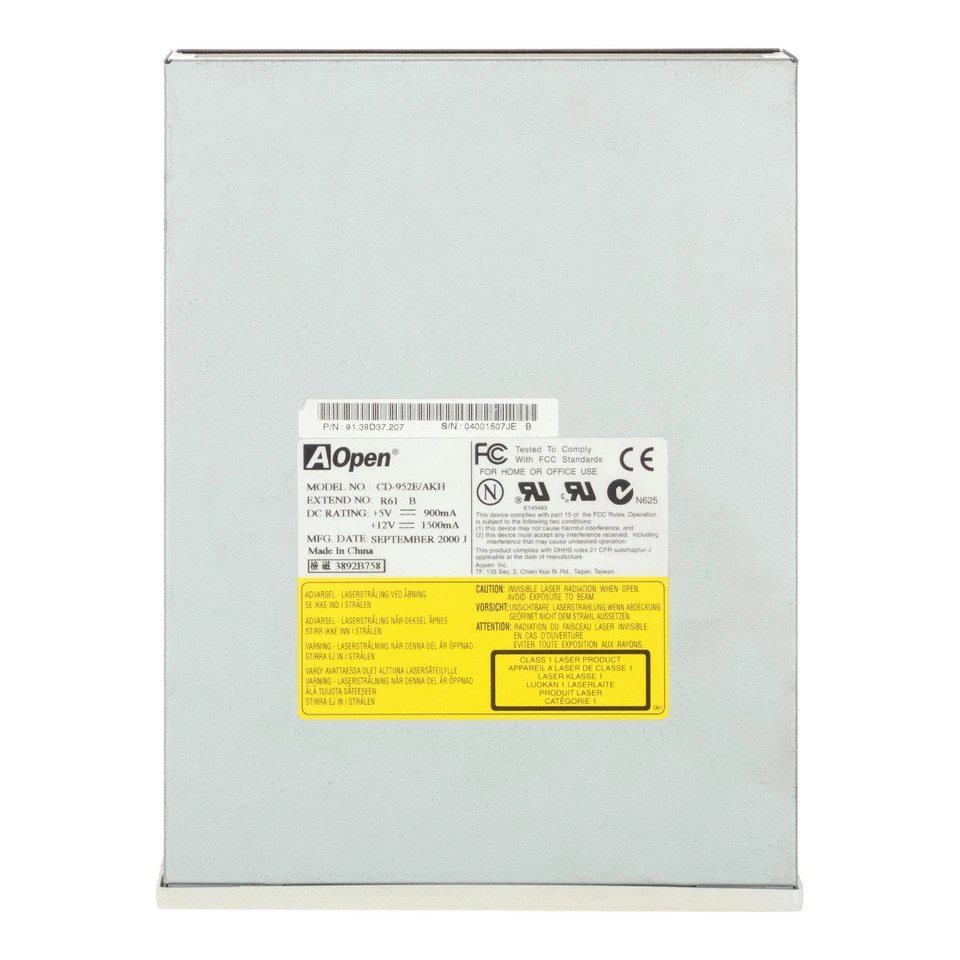 Unità Interna AOPEN CD-952E/AKH CD-ROM DRIVE IDE 5.25 Pollici - Image 3 of 3