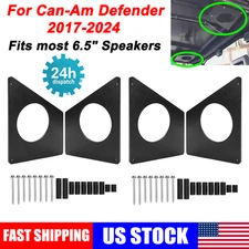 2Set Speaker Roof Mounts Rebuild Kit For 17-24 Can Am Defender fit 6.5" Speakers