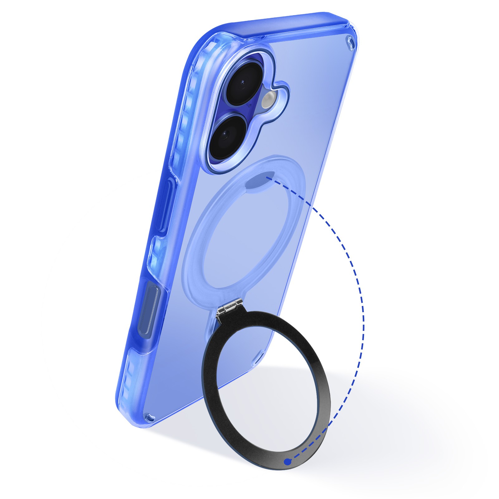 Coque antichoc iPhone 16 Plus Avizar avec béquille arrière rotative - 3