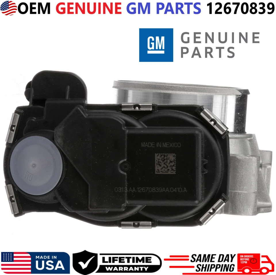 GENUINE Throttle Body For 2013-2022 Chevrolet GMC Buick Cadillac 2.5L, 12670839 - Image 4 of 4