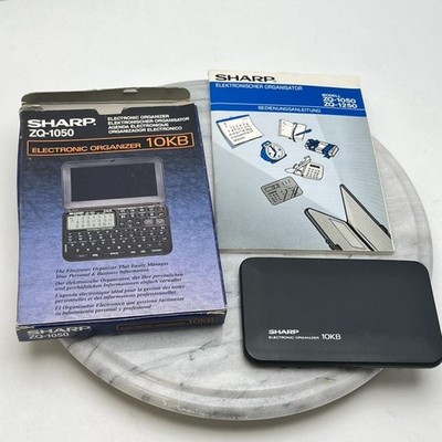SHARP ZQ-1050 Electronic Organiser 10KB Boxed with Manual Working