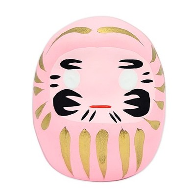 Japanese 2''H Pink Daruma Doll Papermache Wish Making Love Success Made in Japan