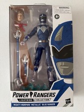 Power Rangers Lightning Collection Metallic Blue Ranger Figure NIB Sealed Hasbro