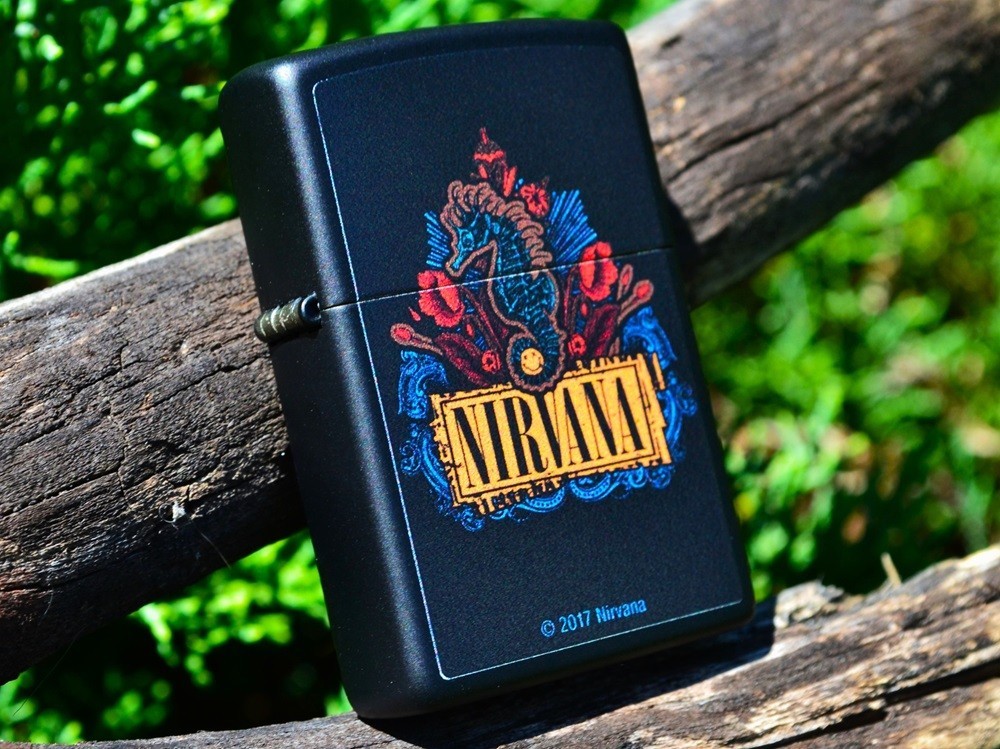 Nirvana Seahorse Zippo Lighter - Kurt Cobain - Dave Grohl - All