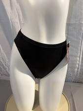 ELITA Silk Magic Vintage NWT BLACK Hi-Cut Brief Panty size L large